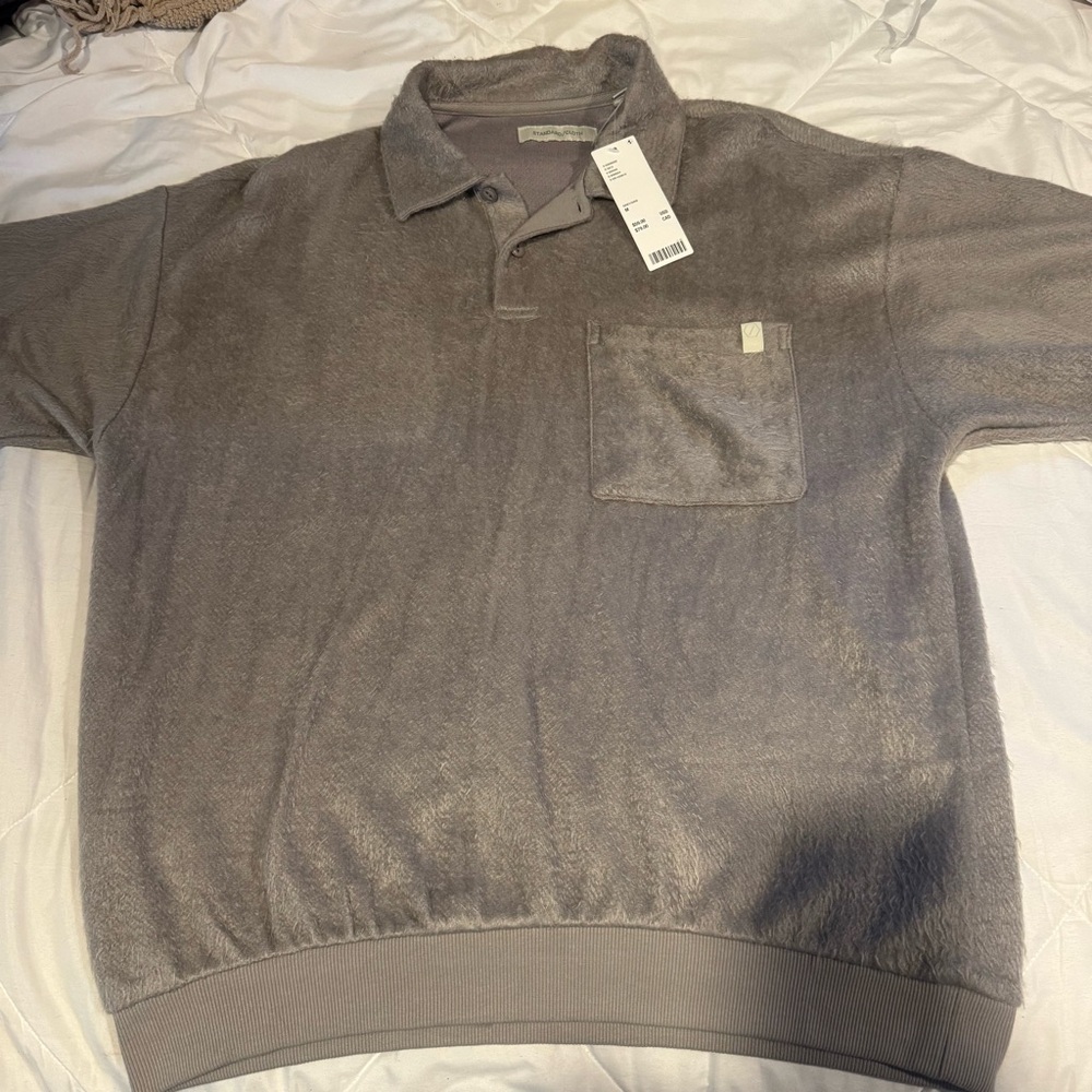 Urban Outfitters Charcoal Polo Shirt